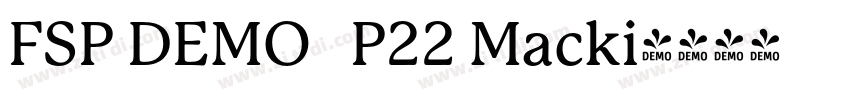 FSP DEMO   P22 Macki字体转换